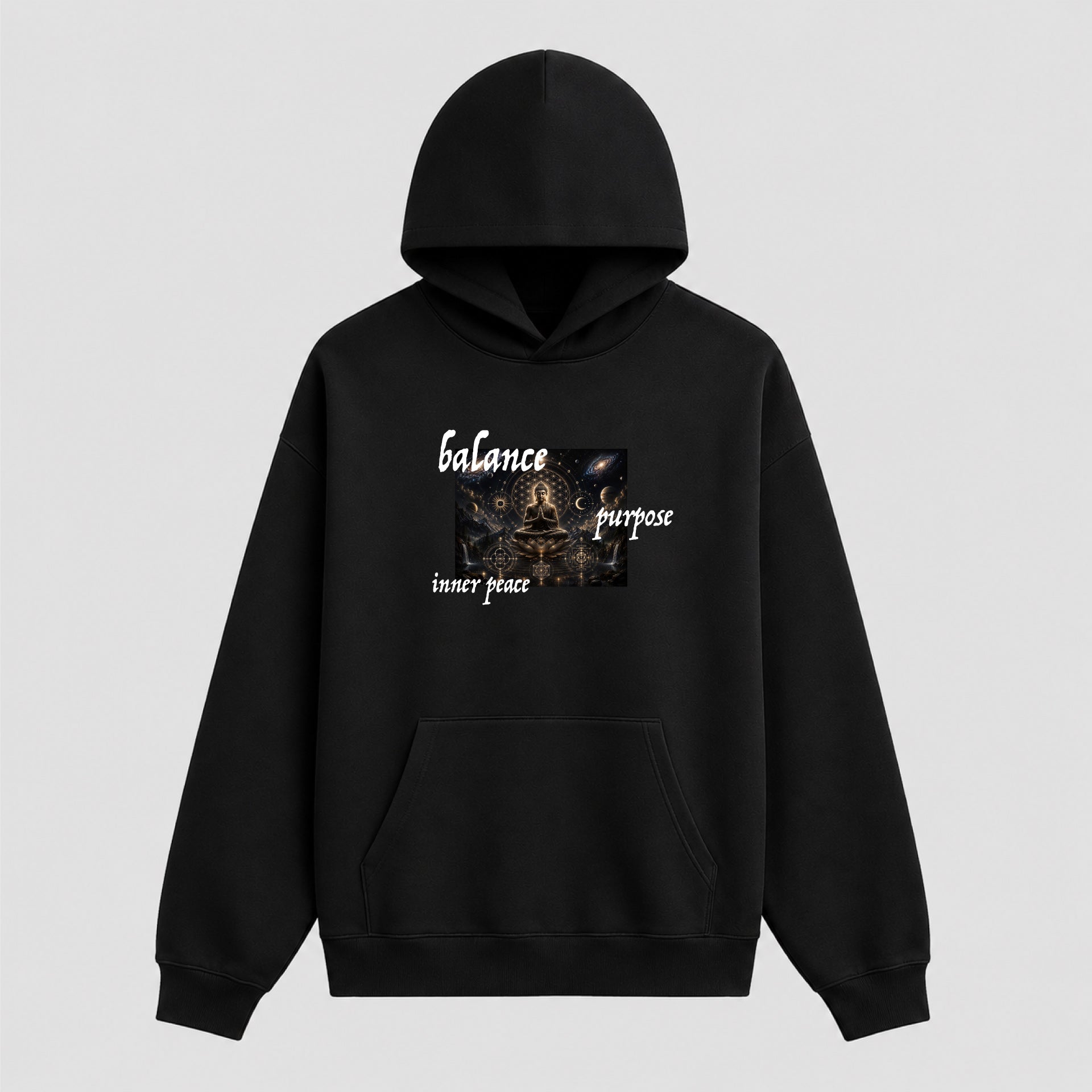 BALANCE | PURPOSE | INNER PEACE | Oversize Unisex Cozy Hoodie Main image