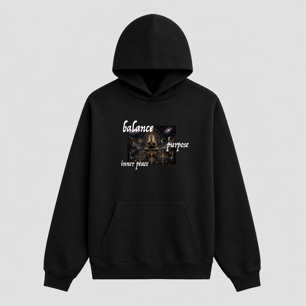 BALANCE | PURPOSE | INNER PEACE | Oversize Unisex Cozy Hoodie