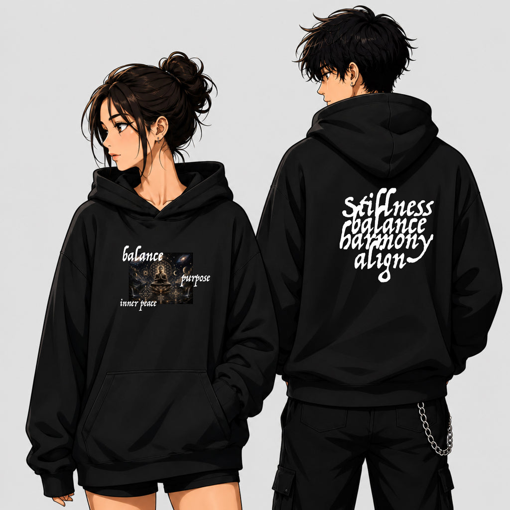 BALANCE | PURPOSE | INNER PEACE | Oversize Unisex Cozy Hoodie